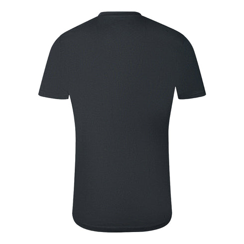 Cavalli Class Large Gold Tiger Stencil Logo Black TShirt QXT61I JD060 05051